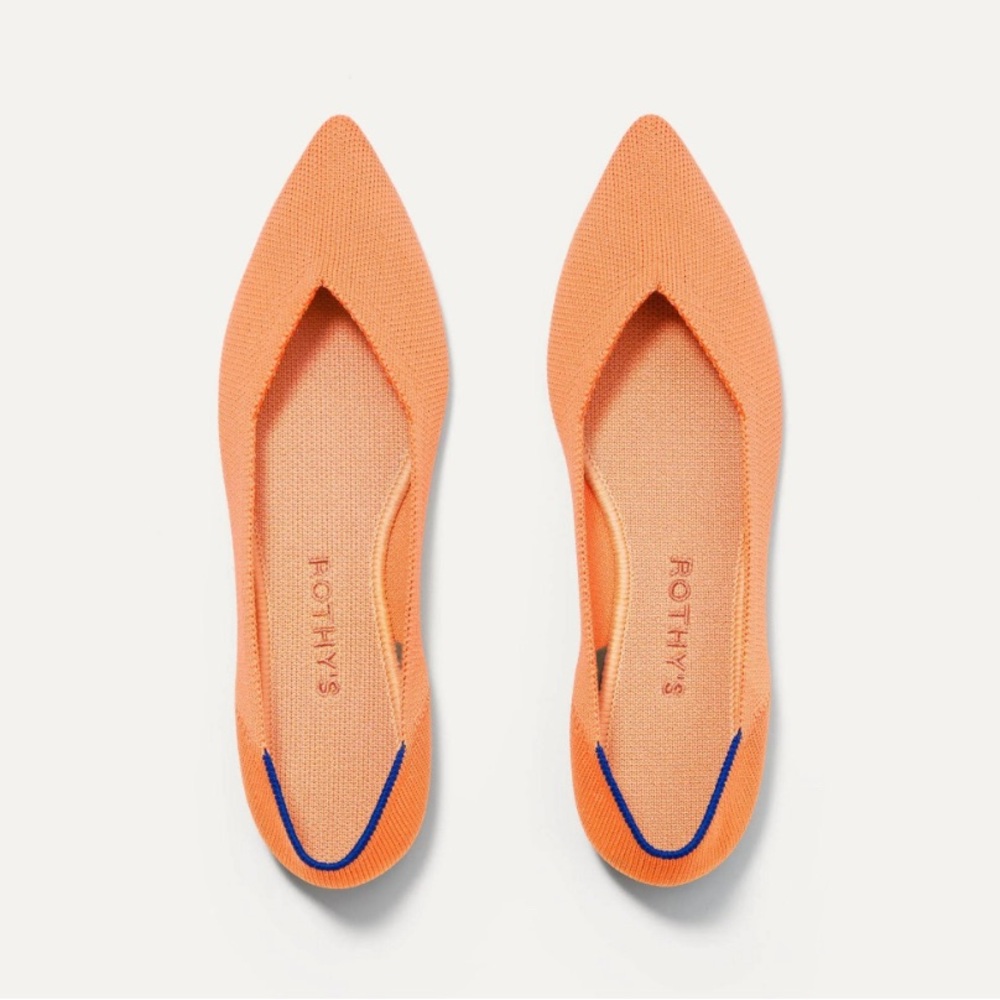Rothy’s point in Tangerine size 9 - EUC